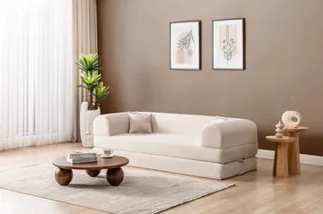 3-seters sovesofa Atelier Del Sofa Legom Eco (190 x 90 x 25 cm) Krem - Møbler - Sofaer - Sovesofaer