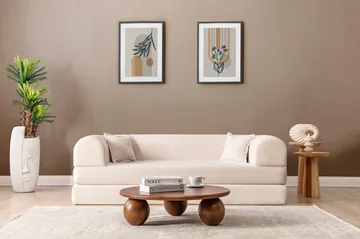 3-seters sovesofa Atelier Del Sofa Legom Eco (190 x 90 x 25 cm) Krem - Møbler - Sofaer - Sovesofaer