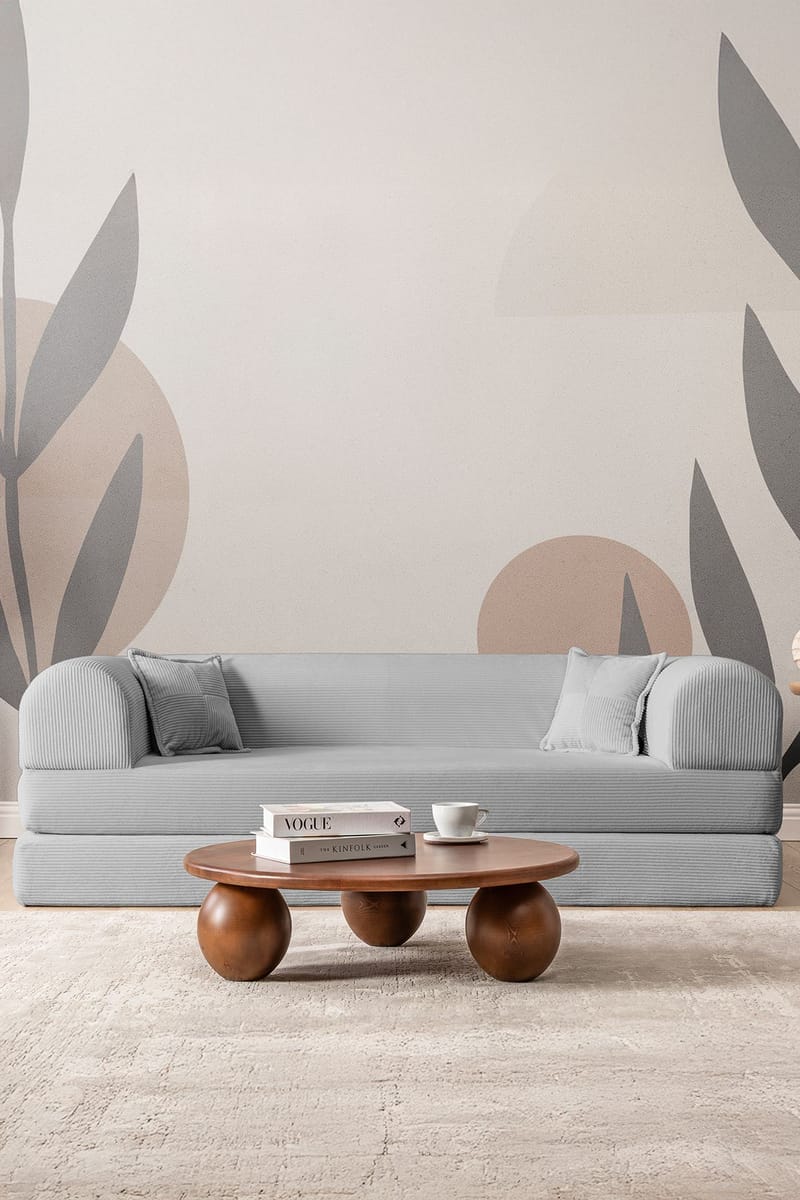 3-seters sovesofa Atelier Del Sofa Legom Eco (190 x 90 x 25 cm) Lysegrå - Møbler - Sofaer - Sovesofaer