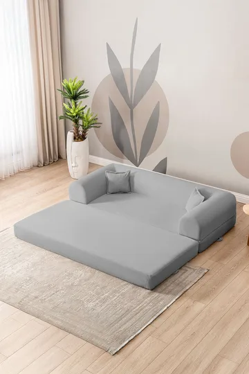 3-seters sovesofa Atelier Del Sofa Legom Eco (190 x 90 x 25 cm) Lysegrå - Møbler - Sofaer - Sovesofaer