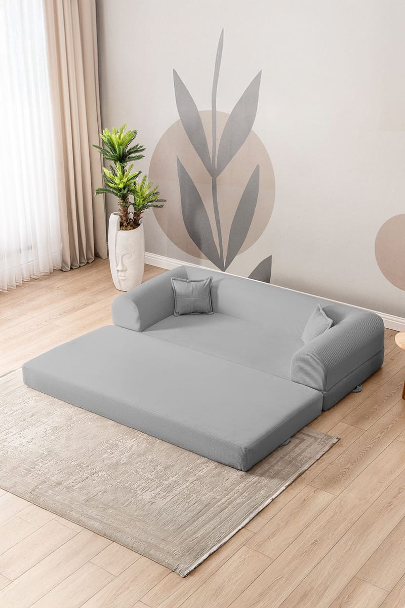 3-seters sovesofa Atelier Del Sofa Legom Eco (190 x 90 x 25 cm) Lysegrå - Møbler - Sofaer - Sovesofaer