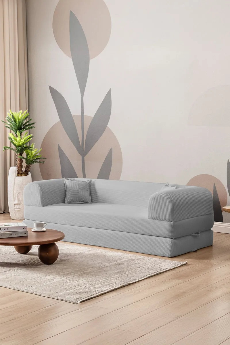 3-seters sovesofa Atelier Del Sofa Legom Eco (190 x 90 x 25 cm) Lysegrå - Møbler - Sofaer - Sovesofaer