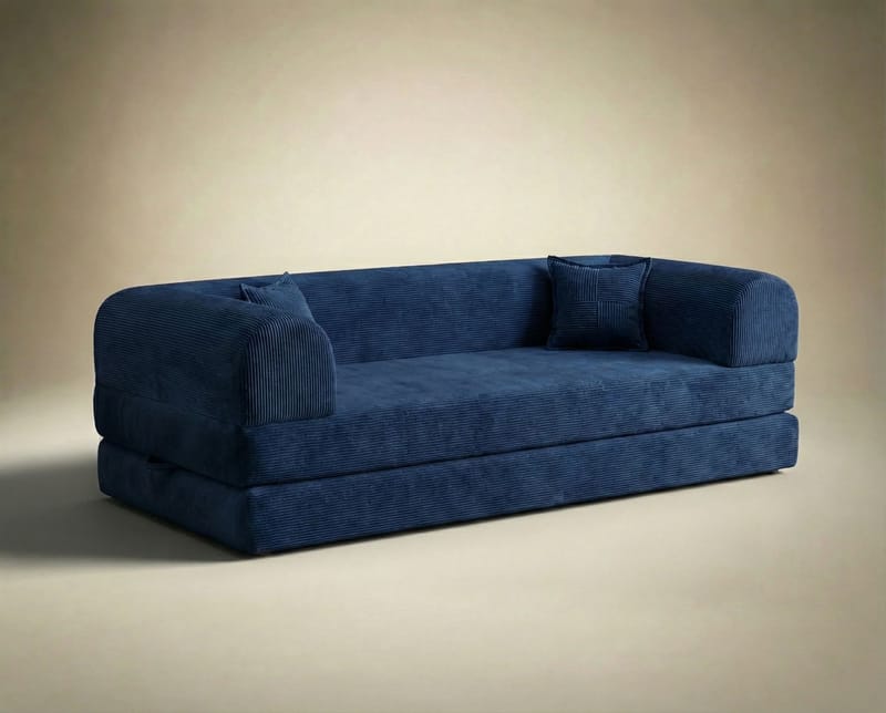 3-seters sovesofa Atelier Del Sofa Legom Eco (190 x 90 x 25 cm) Marineblå - Møbler - Sofaer - Sovesofaer