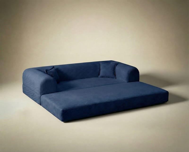 3-seters sovesofa Atelier Del Sofa Legom Eco (190 x 90 x 25 cm) Marineblå - Møbler - Sofaer - Sovesofaer