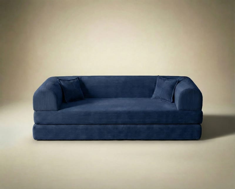 3-seters sovesofa Atelier Del Sofa Legom Eco (190 x 90 x 25 cm) Marineblå - Møbler - Sofaer - Sovesofaer