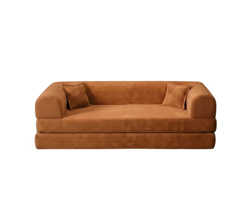 3-seters sovesofa Atelier Del Sofa Legom Eco (190 x 90 x 25 cm) Oransje - Møbler - Sofaer - Sovesofaer