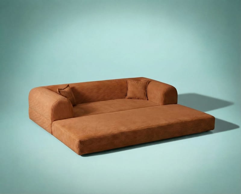 3-seters sovesofa Atelier Del Sofa Legom Eco (190 x 90 x 25 cm) Oransje - Møbler - Sofaer - Sovesofaer