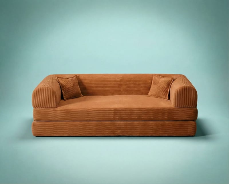 3-seters sovesofa Atelier Del Sofa Legom Eco (190 x 90 x 25 cm) Oransje - Møbler - Sofaer - Sovesofaer