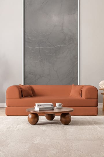 3-seters sovesofa Atelier Del Sofa Legom Eco (190 x 90 x 25 cm) Oransje - Møbler - Sofaer - Sovesofaer