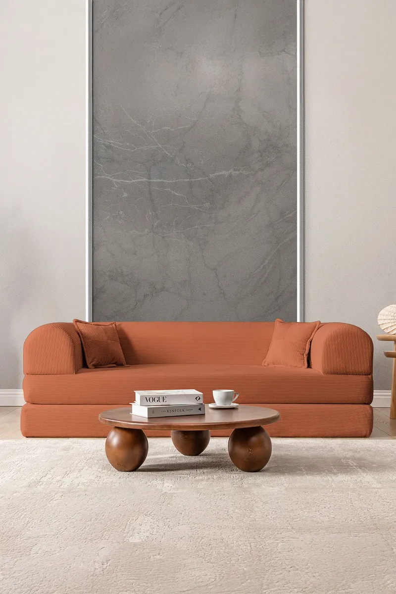 3-seters sovesofa Atelier Del Sofa Legom Eco (190 x 90 x 25 cm) Oransje - Møbler - Sofaer - Sovesofaer