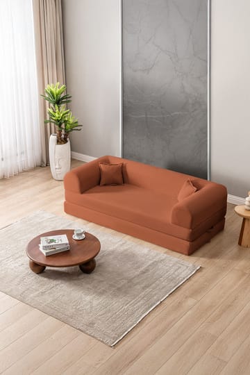 3-seters sovesofa Atelier Del Sofa Legom Eco (190 x 90 x 25 cm) Oransje - Møbler - Sofaer - Sovesofaer