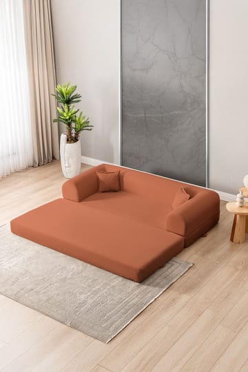 3-seters sovesofa Atelier Del Sofa Legom Eco (190 x 90 x 25 cm) Oransje - Møbler - Sofaer - Sovesofaer