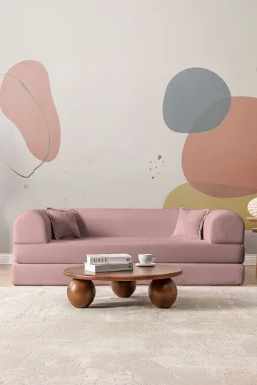 3-seters sovesofa Atelier Del Sofa Legom Eco (190 x 90 x 25 cm) Rosa - Møbler - Sofaer - Sovesofaer