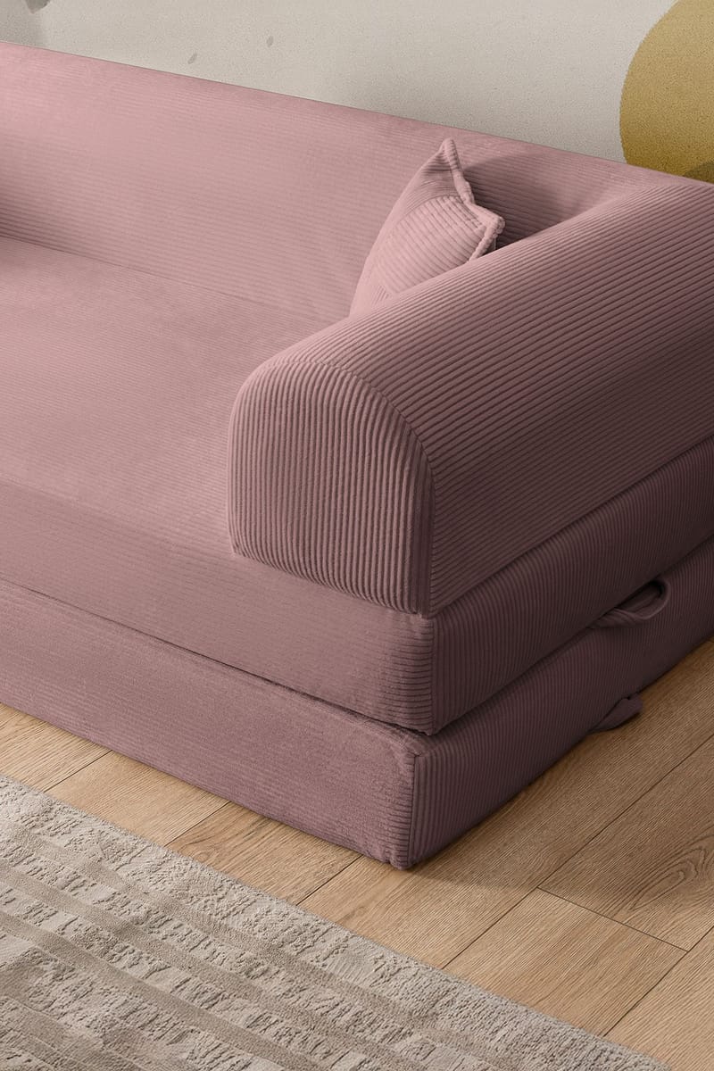 3-seters sovesofa Atelier Del Sofa Legom Eco (190 x 90 x 25 cm) Rosa - Møbler - Sofaer - Sovesofaer
