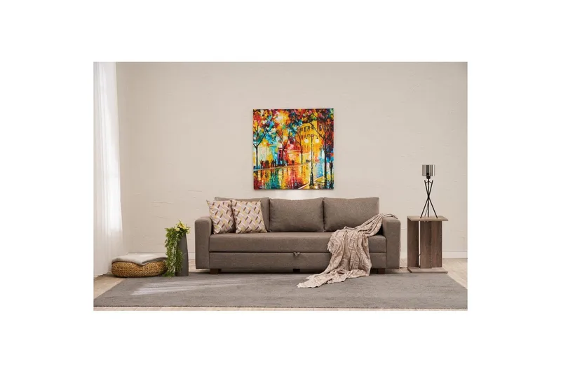 3-seters sovesofa Iroulport Arzilla Brun - Brun - Møbler - Sofaer - Sovesofaer