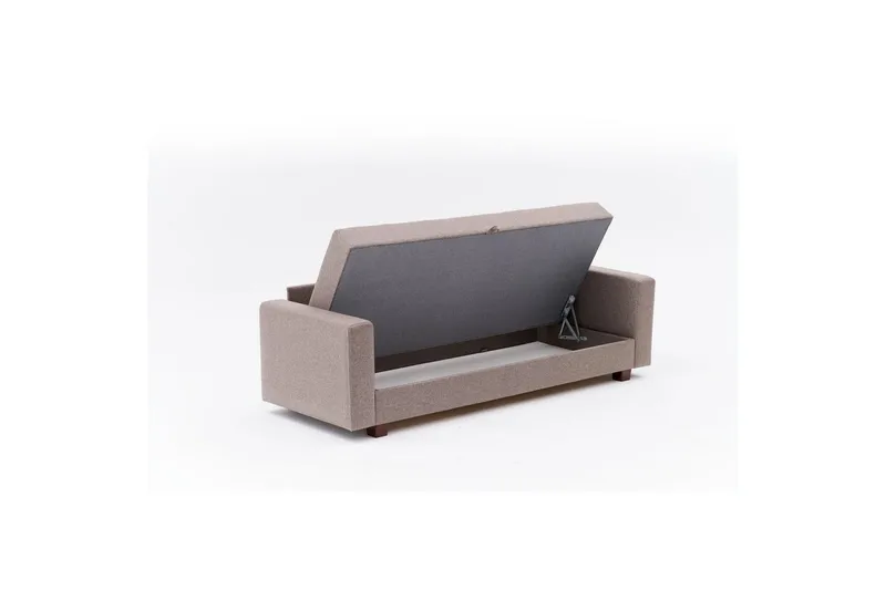 3-seters sovesofa Iroulport Arzilla Brun - Brun - Møbler - Sofaer - Sovesofaer