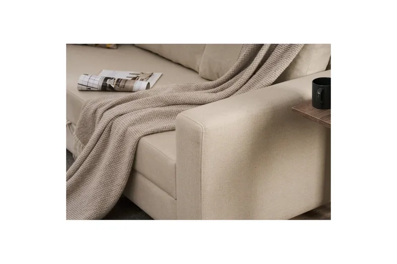 3-seters sovesofa Iroulport Arzilla Krem - Krem - Møbler - Sofaer - Sovesofaer