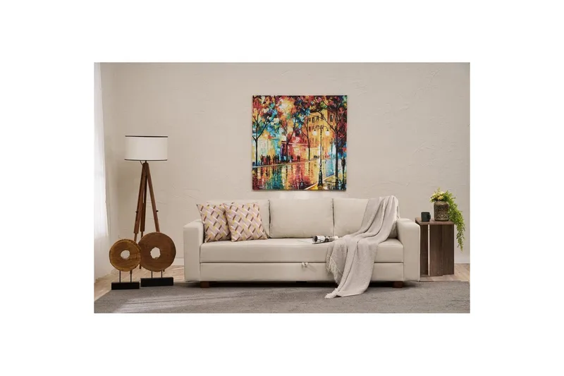 3-seters sovesofa Iroulport Arzilla Krem - Krem - Møbler - Sofaer - Sovesofaer