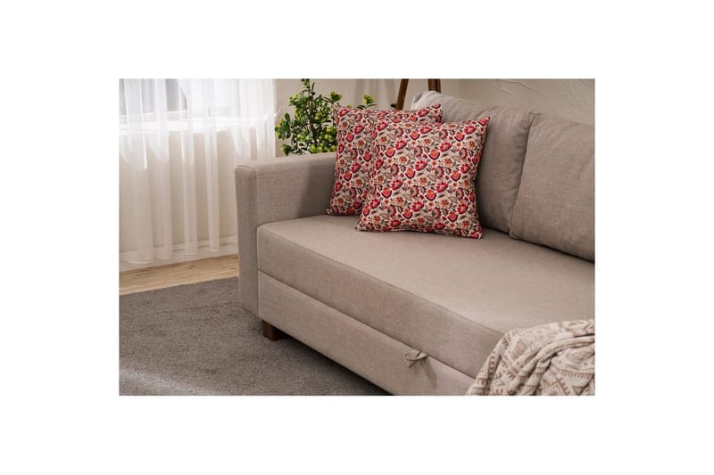 3-seters sovesofa Iroulport Beige - Beige - Møbler - Sofaer - Sovesofaer