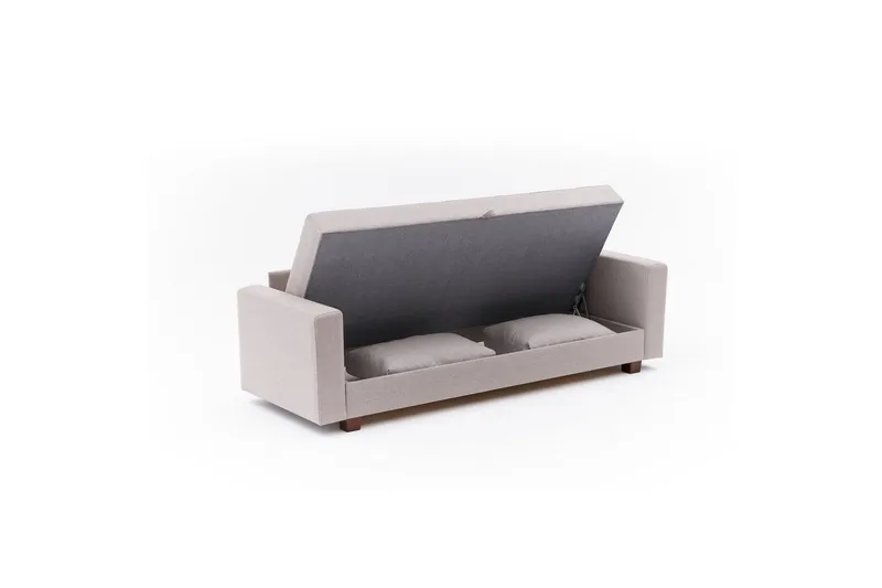 3-seters sovesofa Iroulport Beige - Beige - Møbler - Sofaer - Sovesofaer