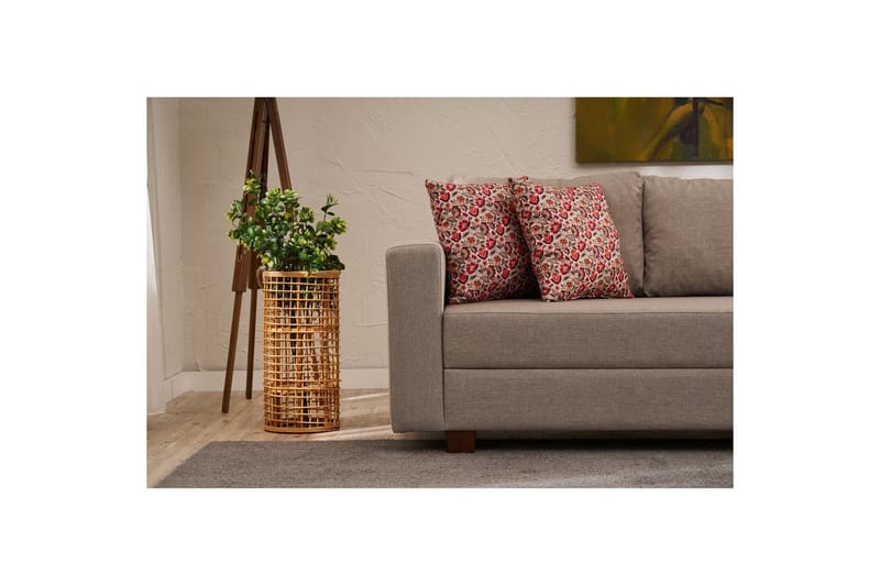 3-seters sovesofa Iroulport Beige - Beige - Møbler - Sofaer - Sovesofaer