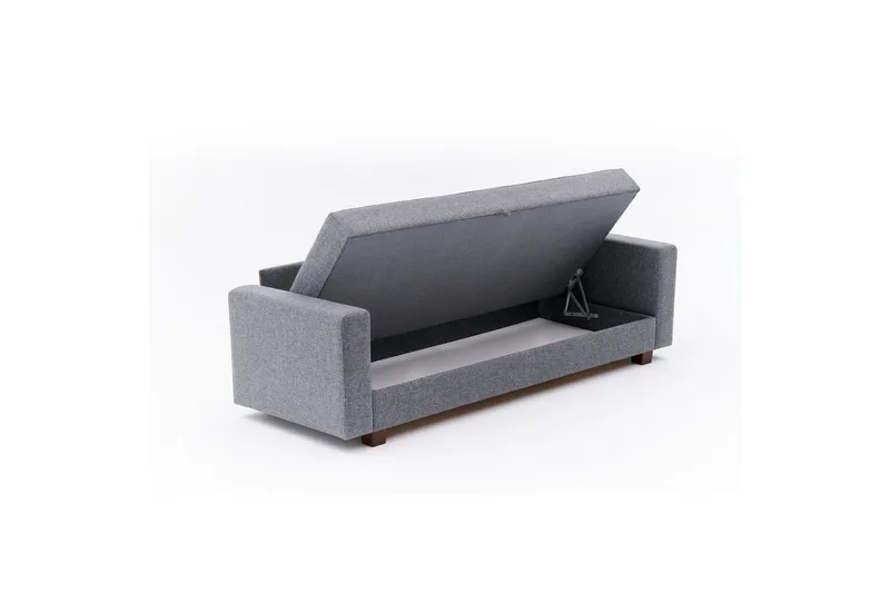 3-seters sovesofa Iroulport Grå - Grå - Møbler - Sofaer - Sovesofaer