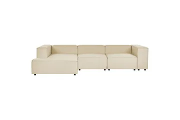 3-sits Hörnsoffa Beliani Aprica Högervänd Left-faced - Møbler - Sofaer - Sofa med sjeselong