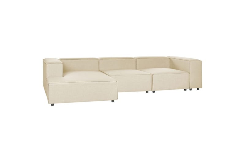 3-sits Hörnsoffa Beliani Aprica Högervänd Left-faced - Møbler - Sofaer - Sofa med sjeselong
