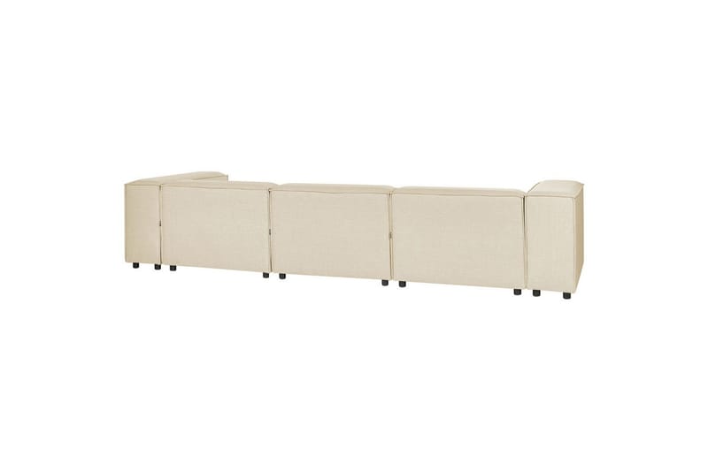 3-sits Hörnsoffa med fotpall Beliani Aprica Högervänd Left-faced - Møbler - Sofaer - Sofa med sjeselong