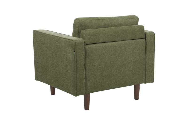3-sits Soffgrupp Beliani Nurmo Beige/mörkt trä Green, Dark colored wood - Møbler - Sofaer - Sofagrupper