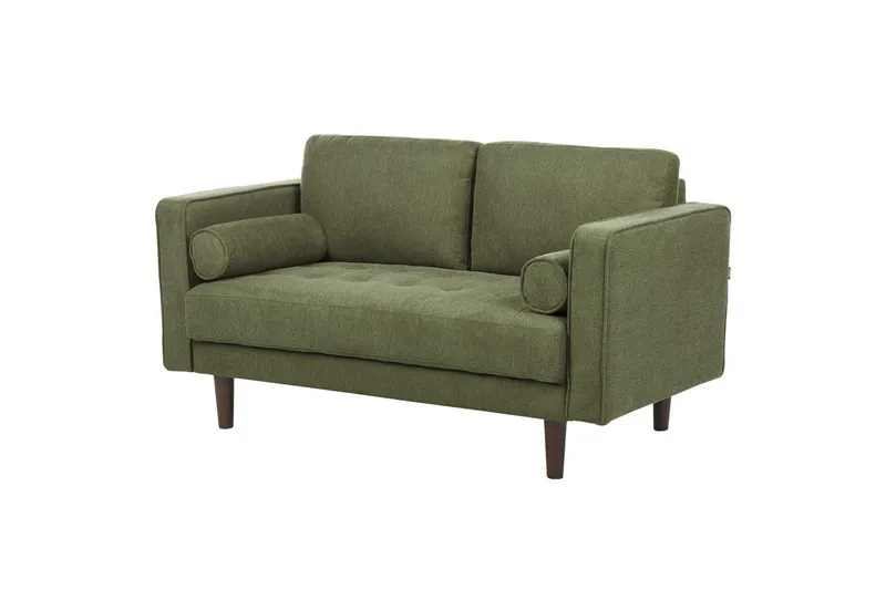 3-sits Soffgrupp Beliani Nurmo Beige/mörkt trä Green, Dark colored wood - Møbler - Sofaer - Sofagrupper