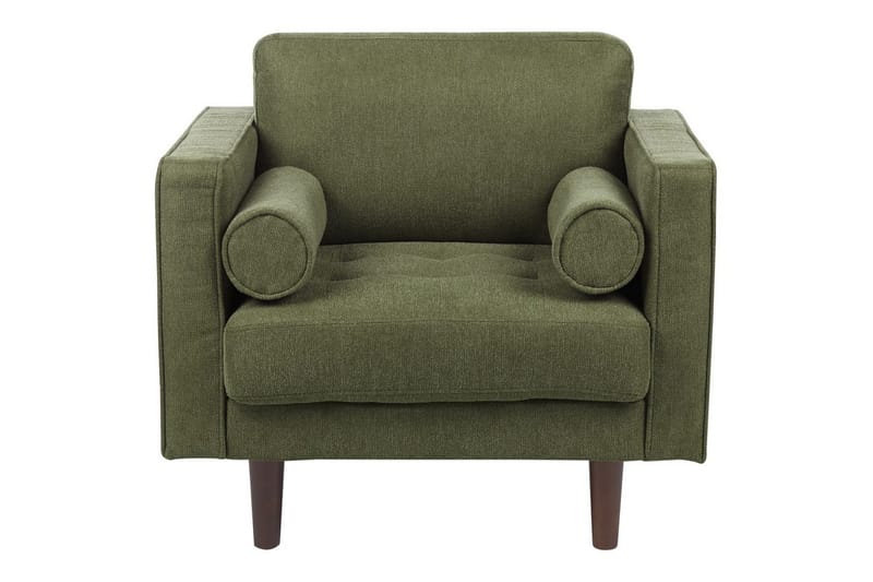 3-sits Soffgrupp Beliani Nurmo Beige/mörkt trä Green, Dark colored wood - Møbler - Sofaer - Sofagrupper