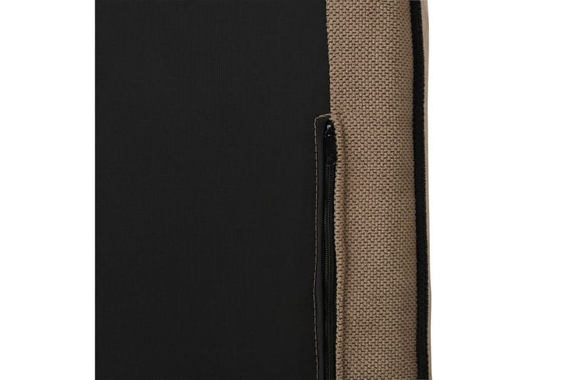 3-sitssoffa Beliani Altan Brun, Svart, Högervänd Beige Right-faced - Beige - Møbler - Sofaer - Sofa med sjeselong