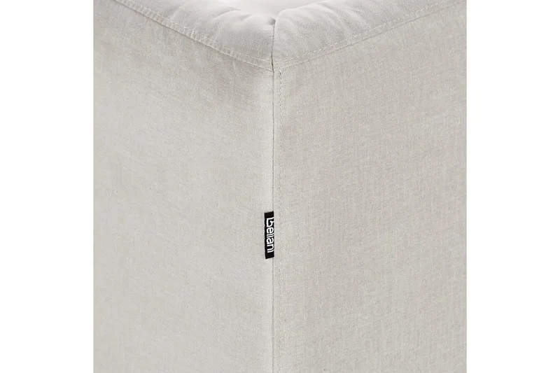 3-sitssoffa Beliani Byske Beige, mörkt trä Beige||Dark colored wood - Møbler - Sofaer - Sofa 3 seter