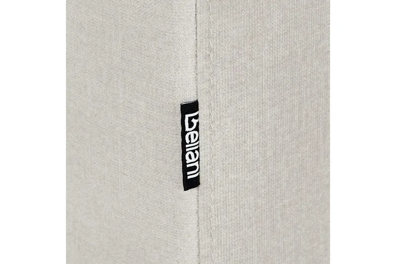 3-sitssoffa Beliani Byske Beige, mörkt trä Beige||Dark colored wood - Møbler - Sofaer - Sofa 3 seter