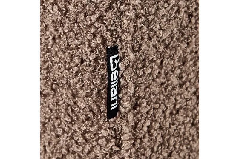 3-sitssoffa Beliani Byske Beige, mörkt trä Brown||Dark colored wood - Møbler - Sofaer - Sofa 3 seter