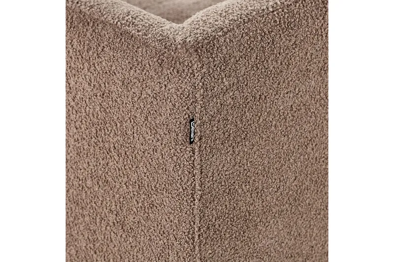 3-sitssoffa Beliani Byske Beige, mörkt trä Brown||Dark colored wood - Møbler - Sofaer - Sofa 3 seter