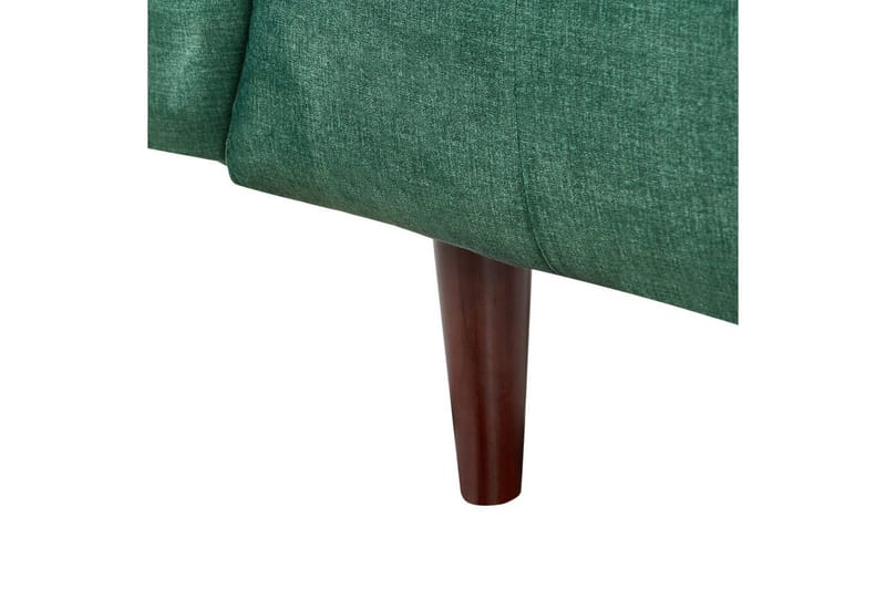 3-sitssoffa Beliani Byske Beige, mörkt trä Green||Dark colored wood - Møbler - Sofaer - Sofa 3 seter