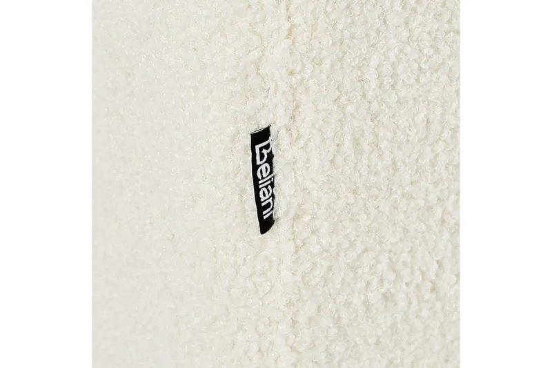 3-sitssoffa Beliani Byske Beige, mörkt trä NO_BRAND White - Hvit - Møbler - Sofaer - Sofa 3 seter