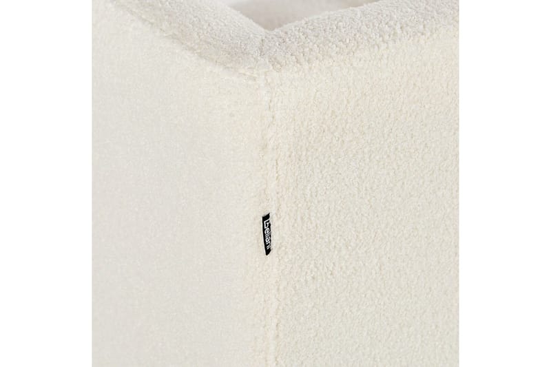 3-sitssoffa Beliani Byske Beige, mörkt trä White - Hvit - Møbler - Sofaer - Sofa 3 seter