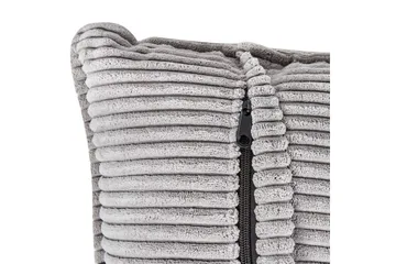 3-sitssoffa Beliani Dolva Grå, svart, Vänstervänd Grey - Grå - Møbler - Sofaer - Sofa med sjeselong
