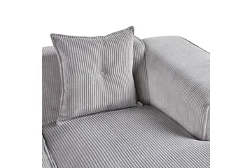 3-sitssoffa Beliani Dolva Grå, svart, Vänstervänd Grey - Grå - Møbler - Sofaer - Sofa med sjeselong