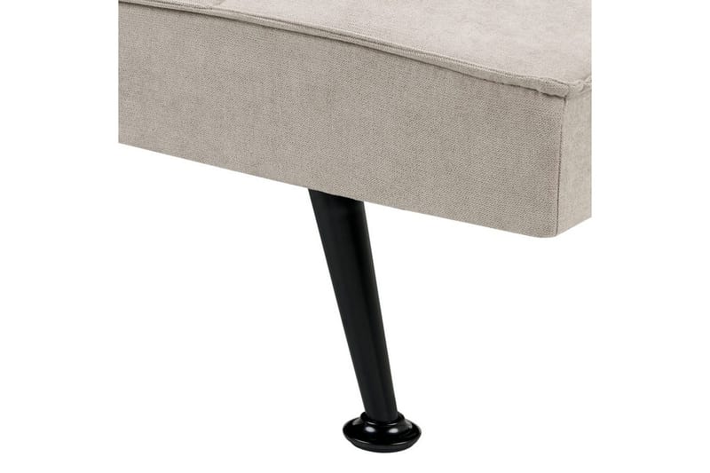 3-sitssoffa Beliani Hasle Beige, svart Beige, Black - Møbler - Sofaer - Sovesofaer