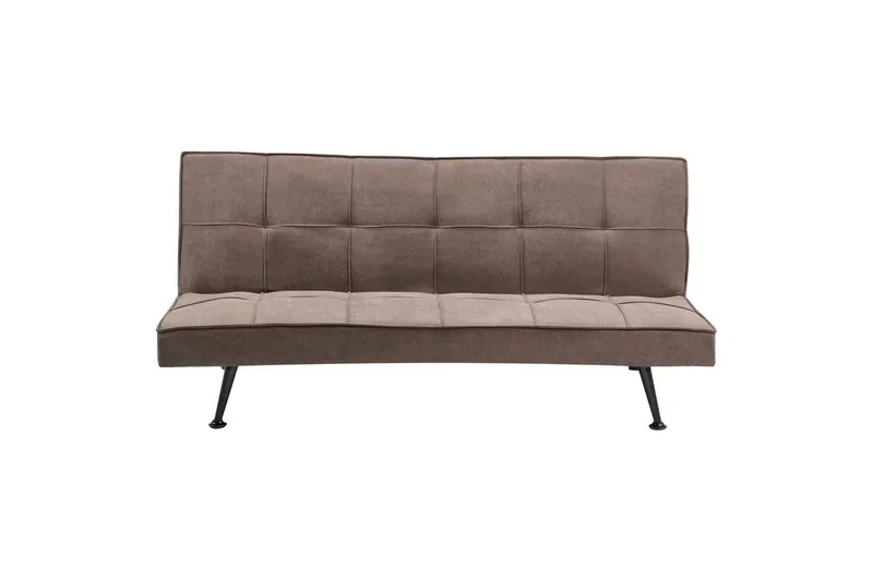 3-sitssoffa Beliani Hasle Beige, svart Brown, Black - Møbler - Sofaer - Sovesofaer