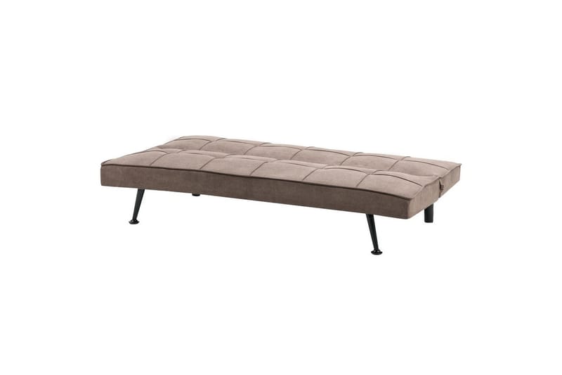3-sitssoffa Beliani Hasle Beige, svart Brown, Black - Møbler - Sofaer - Sovesofaer