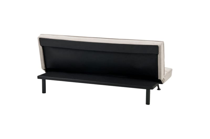 3-sitssoffa Beliani Hasle Beige, svart NO_BRAND Beige, Black - Møbler - Sofaer - Sovesofaer