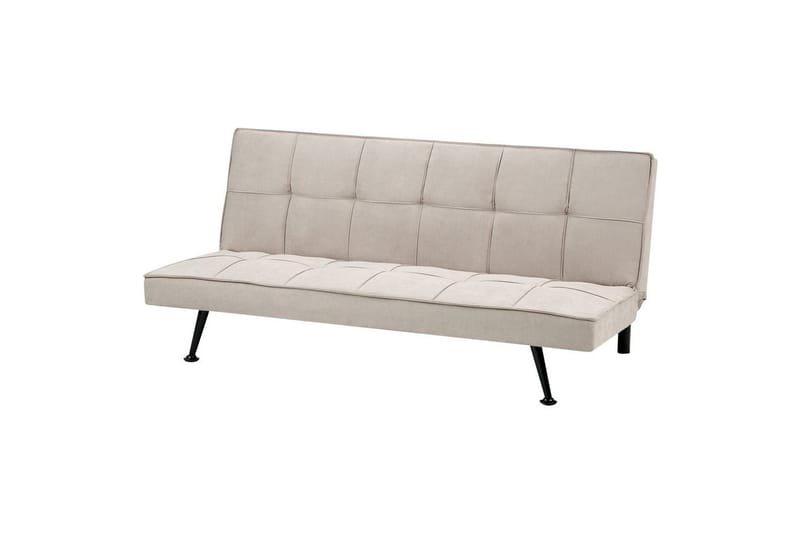 3-sitssoffa Beliani Hasle Beige, svart NO_BRAND Beige, Black - Møbler - Sofaer - Sovesofaer