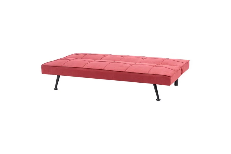 3-sitssoffa Beliani Hasle Beige, svart NO_BRAND Pink - Rosa - Møbler - Sofaer - Sovesofaer