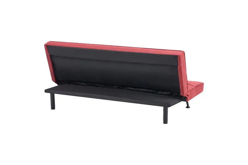 3-sitssoffa Beliani Hasle Beige, svart Pink - Rosa - Møbler - Sofaer - Sovesofaer