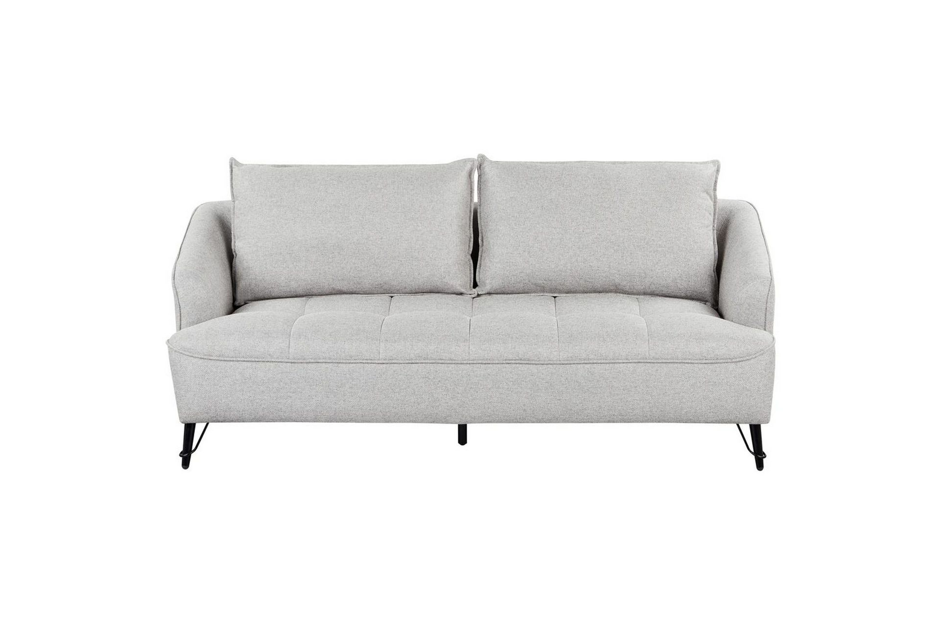 3-sitssoffa Beliani Hobro Brun, Svart Grey\|\|Black -